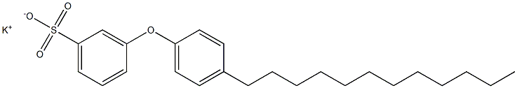 3-(4-Dodecylphenoxy)benzenesulfonic acid potassium salt Structure