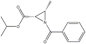 (2S,3S)-1-Benzoyl-3-methylaziridine-2-carboxylic acid isopropyl ester Structure