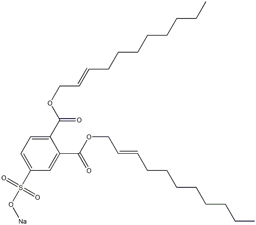 4-(Sodiosulfo)phthalic acid di(2-undecenyl) ester Structure