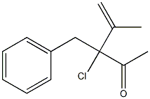 3-Chloro-3-benzyl-4-methyl-4-penten-2-one 구조식 이미지