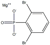 2,6-Dibromophenylphosphonic acid magnesium salt Structure