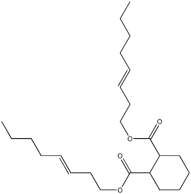 1,2-Cyclohexanedicarboxylic acid bis(3-octenyl) ester Structure