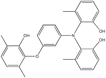 N,N-Bis(2-hydroxy-6-methylphenyl)-3-(6-hydroxy-2,5-dimethylphenoxy)benzenamine Structure