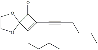 8-Butyl-7-(1-hexynyl)-1,4-dioxaspiro[4.3]oct-7-en-6-one Structure