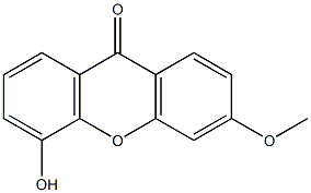 3-Methoxy-5-hydroxyxanthone 구조식 이미지