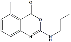 2-Propylamino-5-methyl-4H-3,1-benzoxazin-4-one 구조식 이미지