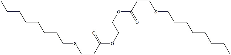 1,2-Ethanediol di[3-(octylthio)propionate] 구조식 이미지