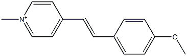 1-Methyl-4-[2-(4-methoxyphenyl)ethenyl]pyridinium 구조식 이미지