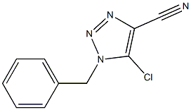 1-Benzyl-5-chloro-1H-1,2,3-triazole-4-carbonitrile 구조식 이미지