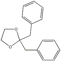 2,2-Dibenzyl-1,3-dioxolane 구조식 이미지