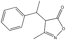 3-Methyl-4-(1-phenylethyl)isoxazol-5(4H)-one Structure