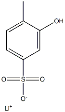 3-Hydroxy-4-methylbenzenesulfonic acid lithium salt 구조식 이미지