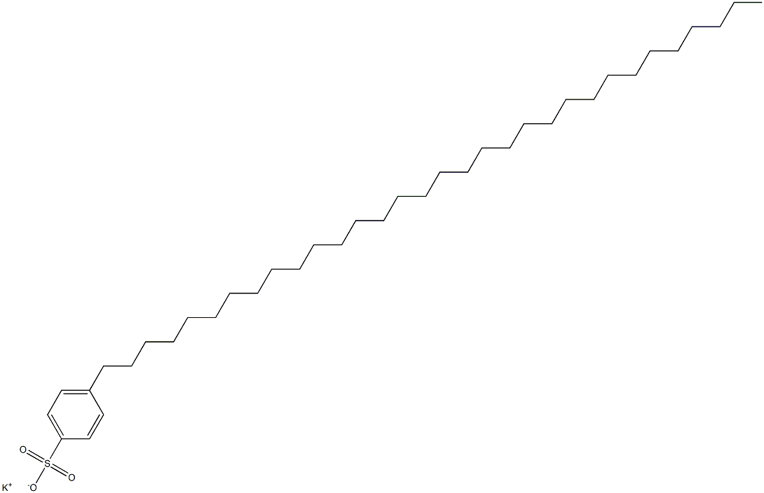 4-(Dotriacontan-1-yl)benzenesulfonic acid potassium salt Structure