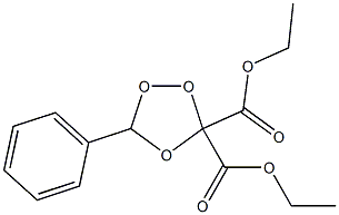 5-Phenyl-1,2,4-trioxolane-3,3-dicarboxylic acid diethyl ester Structure