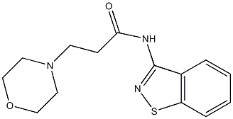 N-(1,2-Benzisothiazol-3-yl)-3-(4-morpholinyl)propanamide 구조식 이미지