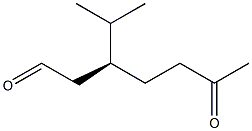 [S,(+)]-3-Isopropyl-6-oxoheptanal 구조식 이미지