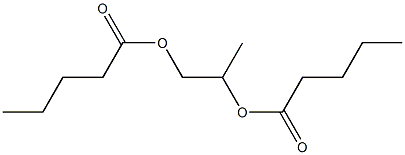 Divaleric acid 1,2-propanediyl ester Structure
