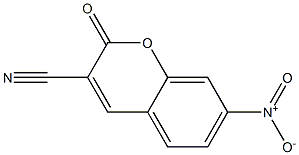 7-Nitro-2-oxo-2H-1-benzopyran-3-carbonitrile 구조식 이미지