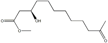 (3R)-3-Hydroxy-11-oxolauric acid methyl ester 구조식 이미지