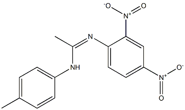 N1-(4-Methylphenyl)-N2-(2,4-dinitrophenyl)acetamidine Structure