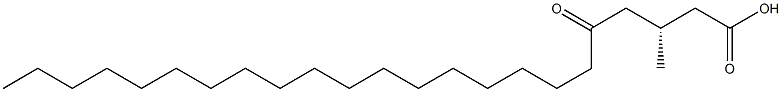 [R,(-)]-3-Methyl-5-oxotricosanoic acid Structure