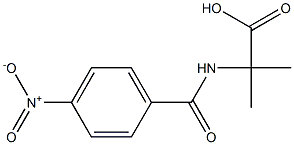 2-(4-Nitrobenzoylamino)-2-methylpropionic acid 구조식 이미지