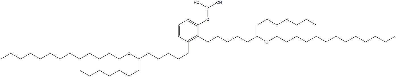 Phosphorous acid bis[6-(tridecyloxy)tridecyl]phenyl ester 구조식 이미지