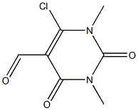 1,3-Dimethyl-5-formyl-6-chloro-1,2,3,4-tetrahydropyrimidine-2,4-dione 구조식 이미지