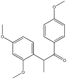 1-(4-Methoxyphenyl)-2-(2,4-dimethoxyphenyl)-1-propanone 구조식 이미지