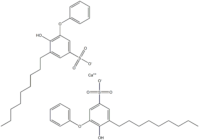 Bis(6-hydroxy-5-nonyl[oxybisbenzene]-3-sulfonic acid)calcium salt 구조식 이미지