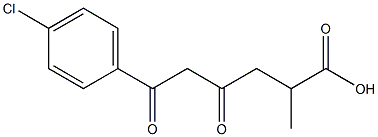 6-(4-Chlorophenyl)-2-methyl-4,6-dioxohexanoic acid 구조식 이미지