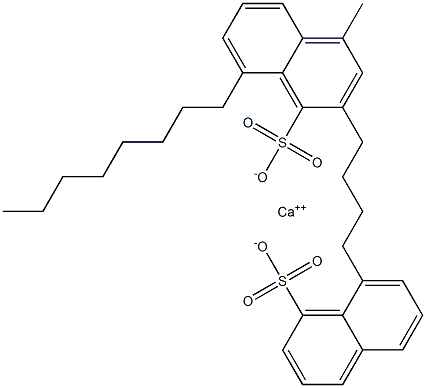 Bis(8-octyl-1-naphthalenesulfonic acid)calcium salt Structure