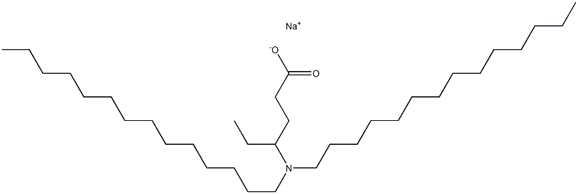 4-(Ditetradecylamino)hexanoic acid sodium salt Structure