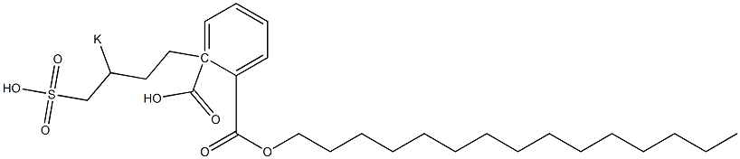 Phthalic acid 1-pentadecyl 2-(3-potassiosulfobutyl) ester 구조식 이미지