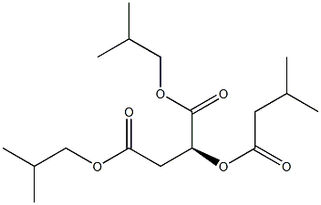 [S,(-)]-2-(Isovaleryloxy)succinic acid diisobutyl ester 구조식 이미지