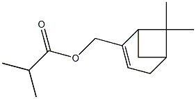 Isobutyric acid [(6,6-dimethylbicyclo[3.1.1]hept-2-en-2-yl)methyl] ester 구조식 이미지