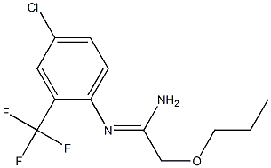 N'-[4-Chloro-2-(trifluoromethyl)phenyl]-2-propoxyacetamidine 구조식 이미지