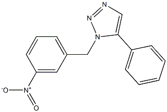 1-(3-Nitrobenzyl)-5-phenyl-1H-1,2,3-triazole 구조식 이미지