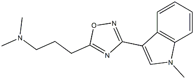 3-[5-(3-Dimethylaminopropyl)-1,2,4-oxadiazol-3-yl]-1-methyl-1H-indole Structure