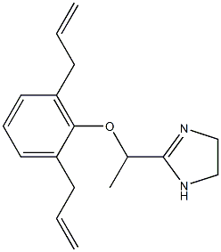 2-[1-(2-Allyl-6-allylphenoxy)ethyl]-2-imidazoline 구조식 이미지