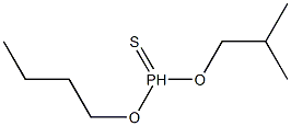 Thiophosphonic acid O-butyl O-isobutyl ester Structure