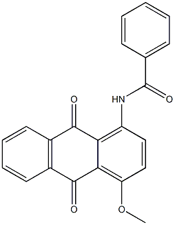 N-(9,10-Dihydro-4-methoxy-9,10-dioxoanthracen-1-yl)benzamide 구조식 이미지