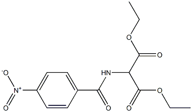 2-(4-Nitrobenzoylamino)malonic acid diethyl ester 구조식 이미지