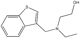 3-[[N-Ethyl-N-(2-hydroxyethyl)amino]methyl]benzo[b]thiophene 구조식 이미지