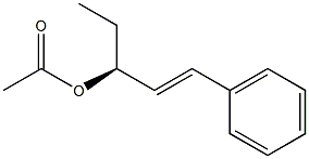 [E,S,(-)]-1-Phenyl-1-pentene-3-ol acetate 구조식 이미지