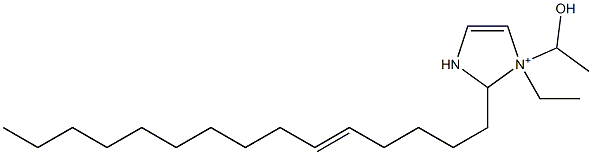 1-Ethyl-1-(1-hydroxyethyl)-2-(5-pentadecenyl)-4-imidazoline-1-ium Structure