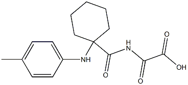 2-[[[1-[(4-Methylphenyl)amino]cyclohexyl]carbonyl]amino]-2-oxoacetic acid Structure