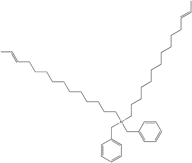 Di(12-tetradecenyl)dibenzylaminium 구조식 이미지