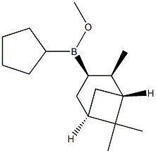 Cyclopentyl[(1R,2R,3R,5S)-2,6,6-trimethylbicyclo[3.1.1]heptan-3-yl](methoxy)borane 구조식 이미지