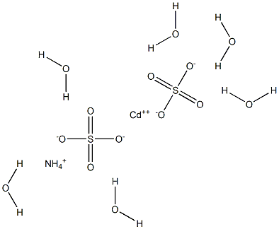 Ammonium cadmium disulfate hexahydrate Structure